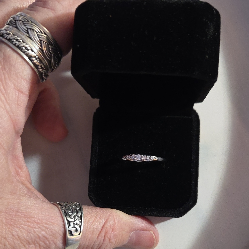 Elegant 925 Silver Women's 8 Ring Not Temu